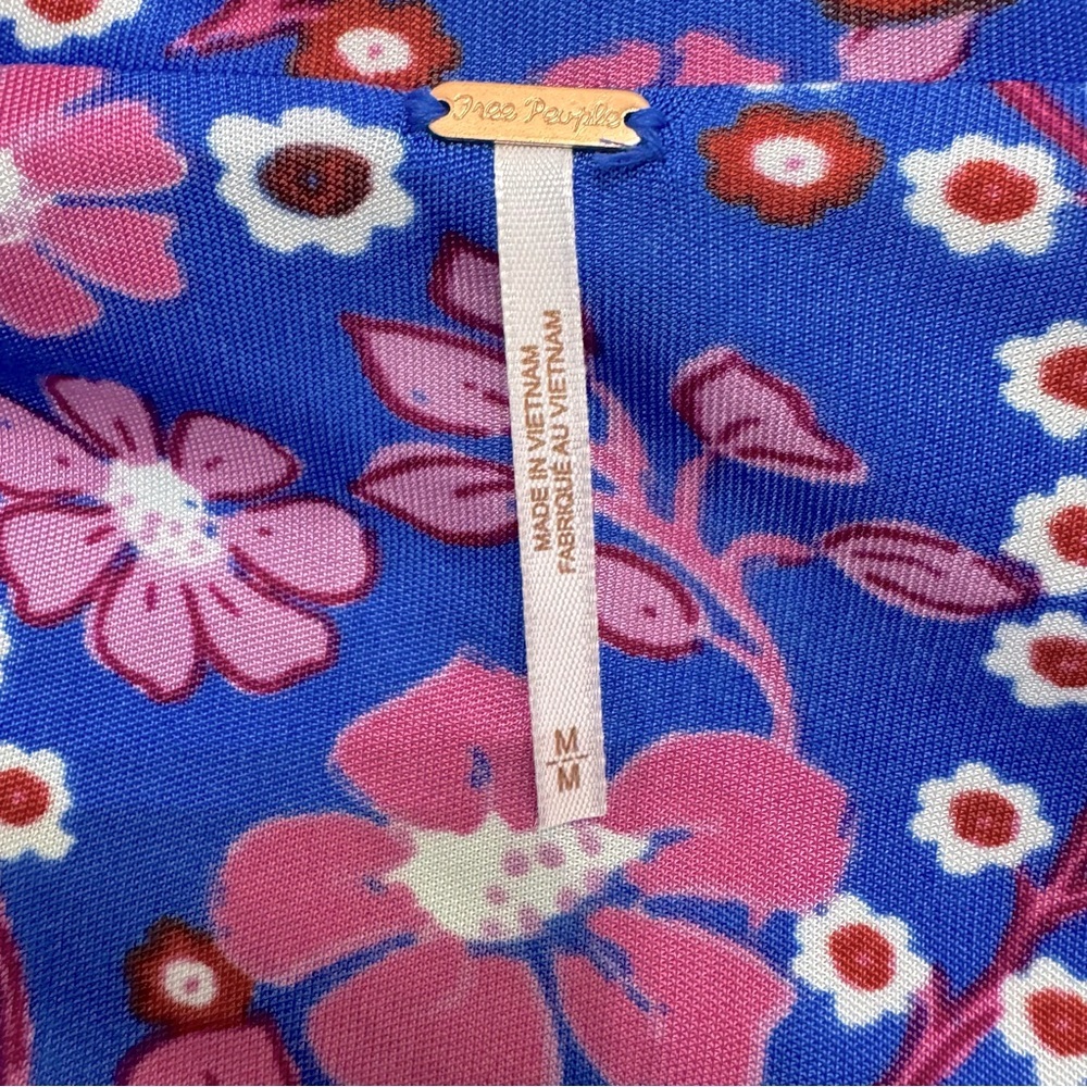 Free People Daisy Jane Botanical Combo Floral Print Mini Dress Size Medium‎ - Picture 6 of 8